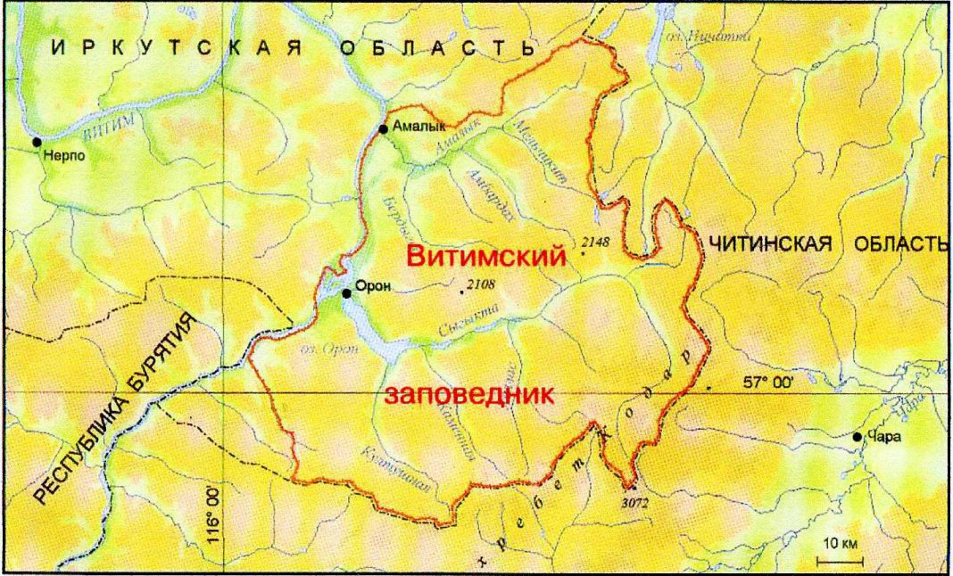 Вишерский заповедник карта